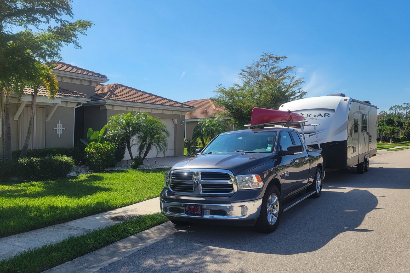 All packed and off we go ....